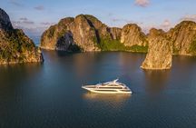 From Hanoi: Luxury Leona 5-Star Day Cruise Explore Halong Bay 