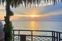 Floating Tiki Pub Sunset Cruise at Crab Island