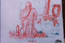 Sketching on Rome from the Pincio Terrace with Guido