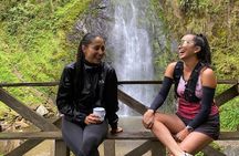 Hiking through the Cocora Valley Waterfalls