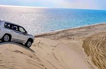 Shared Tour Qatar Desert Adventure with Sandboarding Camel Ride