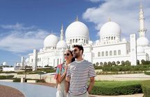 From Dubai: Sheikh Zayed Mosque Tour & Ferrari World with Ticket