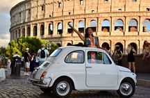 Fiat500 Day&Sunset Photoshoot, with a Roman, pickup included
