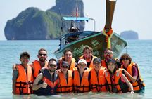 4 Island Day Trip by Longtail Boat with Lunch from Krabi