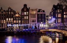 Amsterdam Light Festival Canal Cruise with open back deck