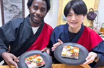 Shop Osaka Local Market, Make Box Sushi & Matcha Latte
