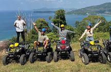 Phuket Skyline Flying Zipline and ATV with Kamala Beach View