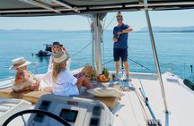 Chania Old Port All-inclusive Catamaran Cruise to Agioi Theodori
