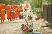 Luang Prabang Alms Giving and Kuang Si Waterfall Private Tour