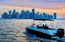Thrilling Jetboat Adventure with Stunning Doha Skyline Views