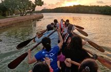 Mangrove Canoe Route at Sunset between Sacred Ecosystems