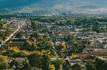 Antigua Guatemala and Hobbitenango from Guatemala City