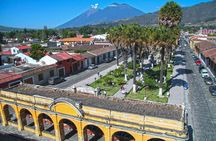Antigua Guatemala and Hobbitenango from Guatemala City