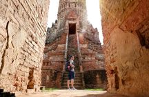 Glittering Ayutthaya Tour to Famous Sights, Market & Sunset Boat 
