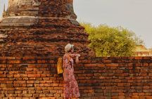 Glittering Ayutthaya Tour to Famous Sights, Market & Sunset Boat 