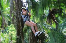 Adventure & relaxation: 11 zip lines, pool, bar, waterfall