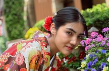 Beautiful Kimono photoshoot in Tokyo and includes kimono rental