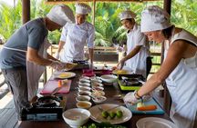 Tra Nhieu Eco Cooking Class Tour with Basket Boat & Market Visit
