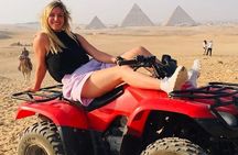 ATV Quad Bike Or Camel Ride At Giza Pyramids Sahara Desert Sunset