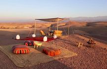 Private Agafay Desert Sunset with Dinner & Fireshow by 4x4