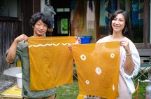 Chestnut Burrs Dye Experience at Kominka in Uchiko Town