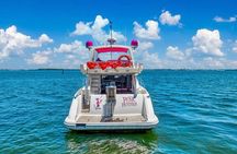 60ft Luxury Pink Yacht + 2 Jet skis 13 Ppl Max In Miami