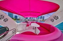60ft Luxury Pink Charter Pink Yacht Rental In Miami 