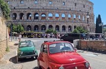 Rome Private Fiat 500 Tour: City Highlights & Local Food Tasting