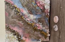 Epoxy Resin Geode Painting Art Class