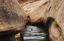 Remote Water-Filled Slot Canyon Adventure