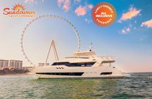 Dubai: Sunset Yacht Tour With Live DJ, BBQ & Unlimited Drinks.