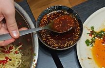 Learn cold noodle and wolf-teeth potato at local home
