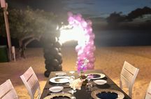  Dinner Experience and Celebration on the Beach with Decorations 