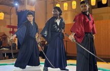 Osaka:Samurai Show & Experience with Halal Sukiyaki