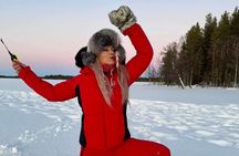  Ice Fishing Adventure in Levi with Salmon Soup