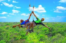 Ziplines Snorkeling and Cavern Adventure in Riviera Maya