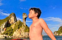 Sunset Dinner Cruise with night Swimming by Luxury Junk Boat