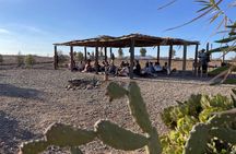 Cycling in marrakesh desert 