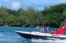 Self Drive Speedboat and Swim with the Pigs