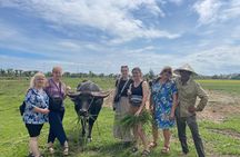  Cycling vegetable village, buffallo, Basket Boat and local lunch