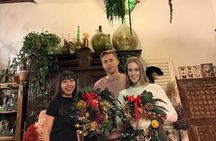 Christmas preserved wreath making 