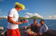 Toa Boat Bora Bora Private Sunset On Majestic Pontoon Boat
