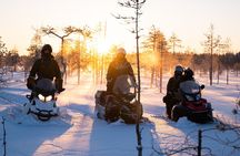 Ranua Snowmobile Safari Adventure on a Winter Lake 2 Hours