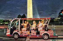 Washington DC Guided Night Tour Monuments Lit Up by Electric Cart