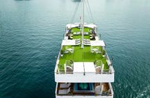 Full day Halong Bay Luxury Cruise - buffet lunch, kayak, swim.