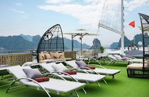 Full day Halong Bay Luxury Cruise - buffet lunch, kayak, swim.