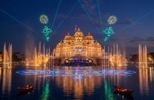 Delhi Akshardham Light and Water Show Private Tour with Options