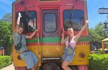 Maeklong Railway Market, Floating Market and Dragon Temple Tour