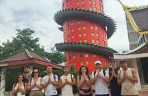 Maeklong Railway Market, Floating Market and Dragon Temple Tour