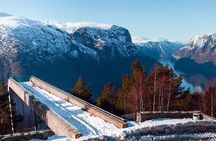 Winter Fjord Tour to Nærøyfjord, Flam and Stegastein from Bergen